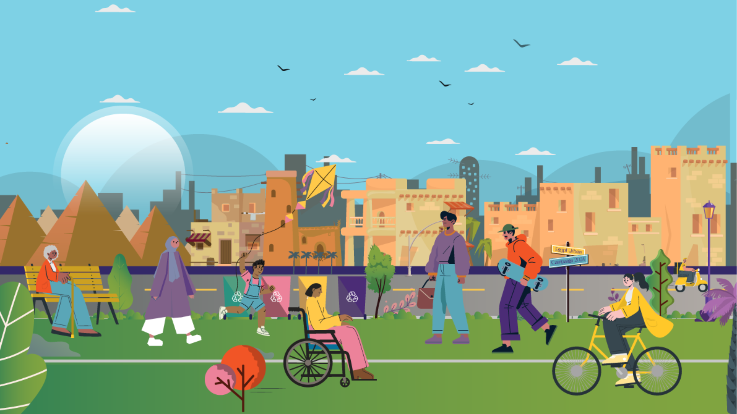 artistic image of urban development